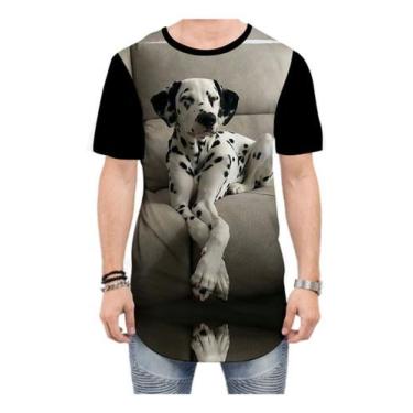 Imagem de Camiseta Long Line Dálmata Cachorro Raça - Estilo Vizu