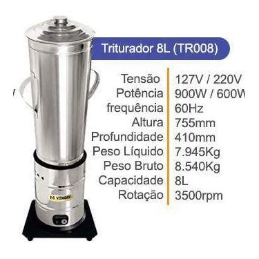 Liquidificador Triturador Mondial L99Fb Turbo Filtro 3V 1,6 Litros