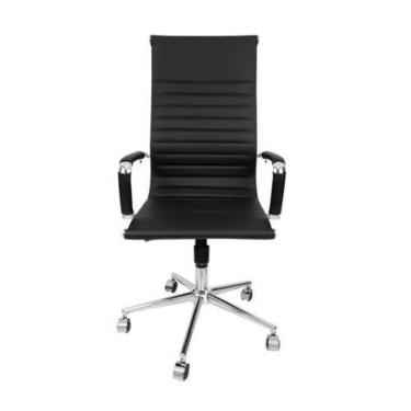 Imagem de Cadeira Presidente Giratória Esteirinha Charles Eames Preta