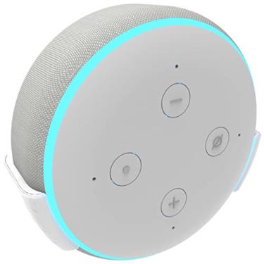 Imagem de Suporte de Parede Compatível com Alexa Dot 3ª Geração | Fixação Segura e Organização Inteligente