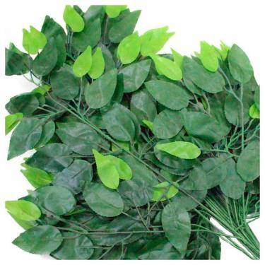 Imagem de 12 Galhos Decoração Arranjo Fícus Artificial Planta Decorativa 55cm