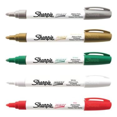 Imagem de Sharpie Medium Point Oil Based Christmas Paint Marker 5 Pack Kit