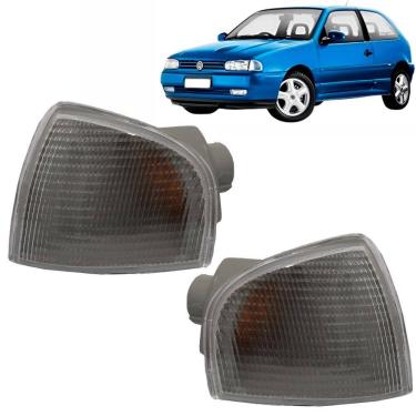 Imagem de Par Lanterna Pisca Seta Dianteira Gol Bola G2 95/99 Cibié