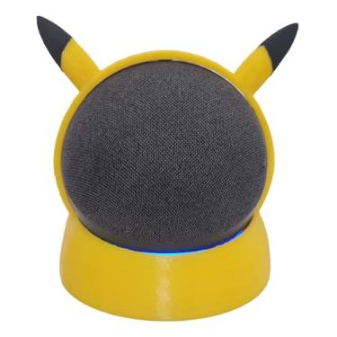 Imagem de Genérico Suporte Alexa Echo Dot 4 e Echo Dot 5 Ratinho Amarelo Plástico