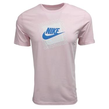 Imagem de Nike Camiseta masculina Swoosh Air Metallic Graphic, Caixa rosa clara/branca, G