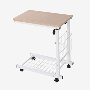 Imagem de Mesas de canto criativas móveis multifuncionais mesa de centro sofá para casa rack de armazenamento mesa de computador mesa de café mesas laterais opcionais multicoloridas quarto (cor: 1)
