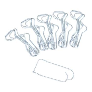 Imagem de ＫＬＫＣＭＳ Clipe de fio de treliça para plantas, 50 peças, clipe de estacas de aço, acessórios reutilizáveis, braçadeira resistente, fivelas de conexão de planta