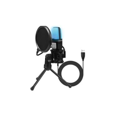 Imagem de Microfone condensador RGB Gaming Mic para Podcast Estúdio De Gravação Streaming para Laptop Desktop PC