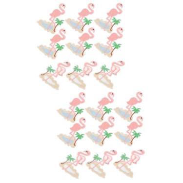 Imagem de NUOBESTY 20 Peças Remendo Flamingo Roupas Remendos Bordados Ferro Em Acessório De Artesanato Faça Você Mesmo Remendos De Apliques Flamingo Costurar Em Apliques Bordados Adesivos Mochila