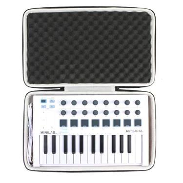 Imagem de Khanka Capa de substituição rígida para viagem para controle Arturia MiniLab MkII 25 Slim-Key