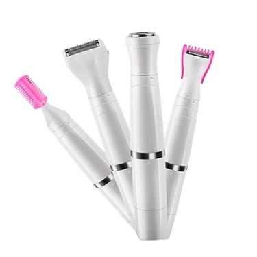 Imagem de Didiseaon 1 Unidade 4 1 aparelho para depilar axilas aliciamento feminino barbeador elétrico masculino lâminas de barbear femininas para barbear o rosto barbeador facial aparador de axila