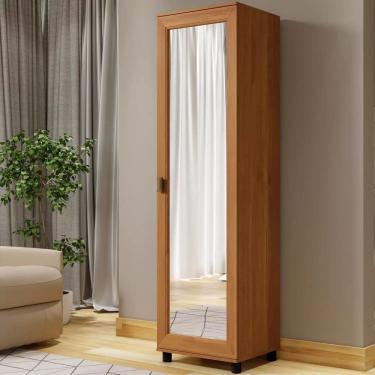 Imagem de Armário Multiuso Organizador Com Espelho Diamante  Benetil - Cinamomo