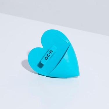 Imagem de Esponja De Silicone Para Limpeza Facial Azul Heart Sponge - Océane