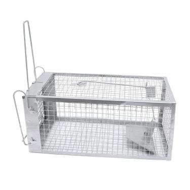 Imagem de Armadilha de rato, armadilha de rato de porta unidirecional de alta sensibilidade, armadilha de roedores para captura e liberação humana para ratos de esquilos e outros roedores