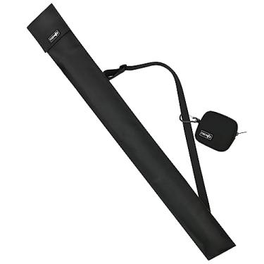 Imagem de Bolsa de transporte Cosmos preta colorida para armazenamento em bastão de 1/2 bilhar, 33 polegadas