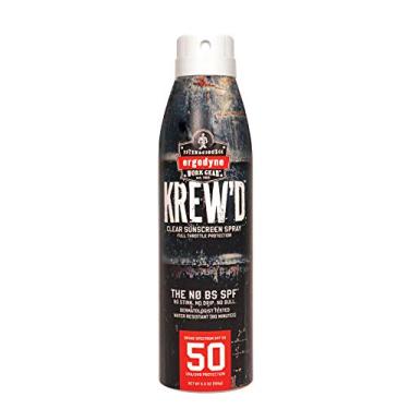 Imagem de Ergodyne Spray protetor solar KREW'D 6353, FPS 50 de amplo espectro, resistente à água, 156 g