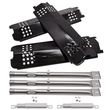 Imagem de Peças de reposição de grelha para Charbroil Gas2Coal 463340516 463370516 463370519 463278419 463336818 463278418 G421-0500-W1 G466-2500-W1 W1 Queimador G553-0002-W1A Tenda Térmica G432-0078-W1 Tubo de Transporte