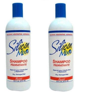 Imagem de Kit Com 2 Shampoo Hidratante Silicon Mix Tradicional 473Ml