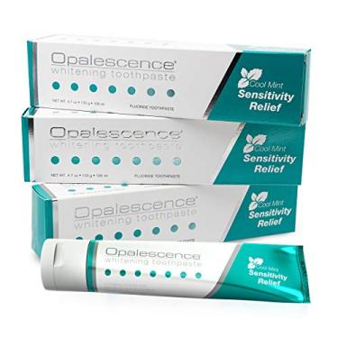 Imagem de Opalescence Creme dental clareador para dentes sensíveis – higiene oral, sabor menta, sem glúten – pacote com 3
