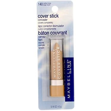 Imagem de Maybelline Cover Stick Corretivo, bege m dio [140], 4,5 g (pacote com 2)