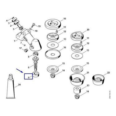 Imagem de Rolamento Da Transmissão Roçadeira Stihl Fs160 Fs220 Fs290
