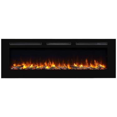 Imagem de Lareira Elétrica de Embutir A50x152L, com Controle Remoto, 1500W, 110v, PURAFLAME EF174B, Preto