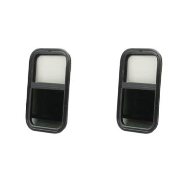 Imagem de 2 Peças Janela Deslizante Arredondada, Janela Rv 590x390mm Vidro Temperado Vertical Deslizante Horizontal para Veículos de Construção de Reboques de Campistas