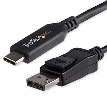 Imagem de StarTech.com Cabo USB C para DisplayPort 1.4 de 1,8 m - 4K/5K/8K USB Tipo-C para DP 1.4 Alt Mode Conversor Adaptador de Vídeo - HBR3/HDR/DSC - Cabo de monitor DP 8K 60Hz para USB-C/Thunderbolt