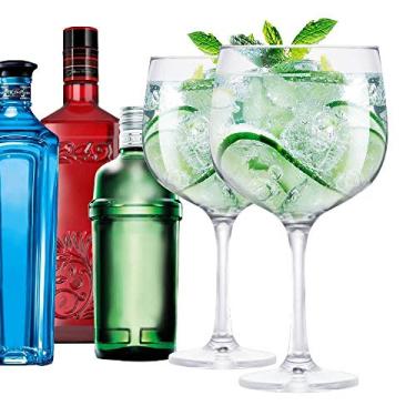 Imagem de Taças de Gin de Vidro 2 Pçs Beefeater Tanqueray Bombay 650ml - Ruvolo