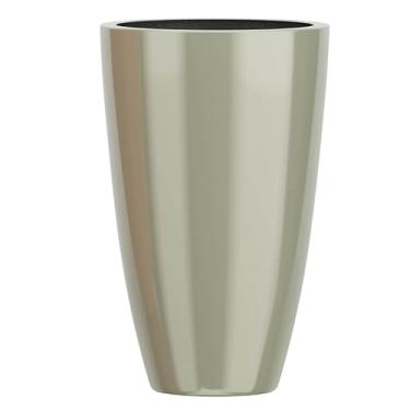 Imagem de Vaso Plantas Decorativo Fibra De Vidro Grande 70cm Roma M (Champagne)