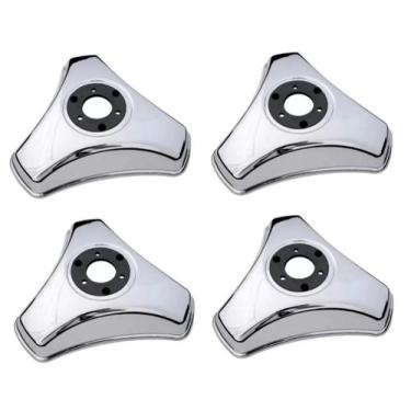 Imagem de 4 Calota 3 Pontas Aro 16 17,5 Metal Caminhao Rodoar - TOP-AR