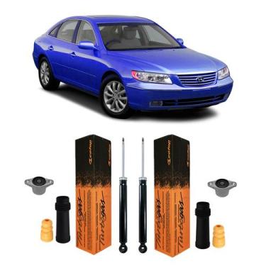 Imagem de Par Amortecedor + Kit Traseiro Hyundai Azera 2007 2008 2009 - Cofap