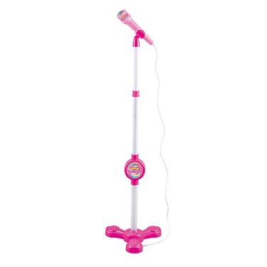 Imagem de Microfone Karaoke com Pedestal Use no Celular Cantar Criança Musica Me