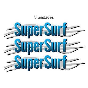 Imagem de Par Adesivo Super Surf Saveiro Parati G3 G4 2003 2004 A 2008 Cor Azul