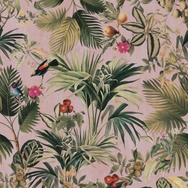 Imagem de Papel de Parede Botânica HF Folhagem Rosa 81673 - Studio