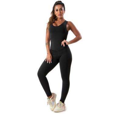Imagem de Macacão Feminino Longo Costas Aberta Fitness Academia - JAVA MODAS, Ve