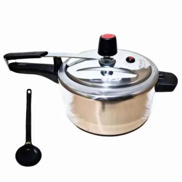 Imagem de Panela De Pressão Alumínio Polida 3 Litros + 1 Concha - Marcolar