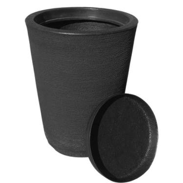 Imagem de  Vaso coluna decorativa grafiato de luxo para plantas e flores com pra