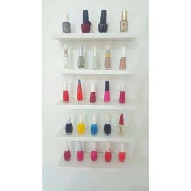 Imagem de Mesa Manicure Com Armário + Carrinho Esmalteiro - Sr Fabrica De Moveis