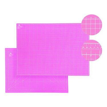 Imagem de Base de Corte Grande A1 90x60 Rosa Para Cortar Tecido Papel Placa Mesa
