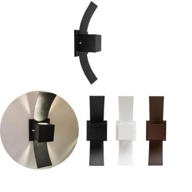 Imagem de  Arandela Externa Com Abas Luz Indireta Ar1000 - IDEALLUME, PRETO