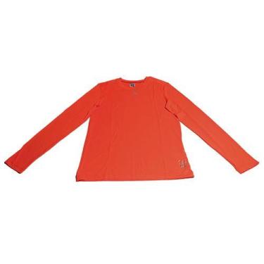 Imagem de Camisa Infantil Manga Longa Kanxa Proteção Solar Uv50+, G, Laranja, Un