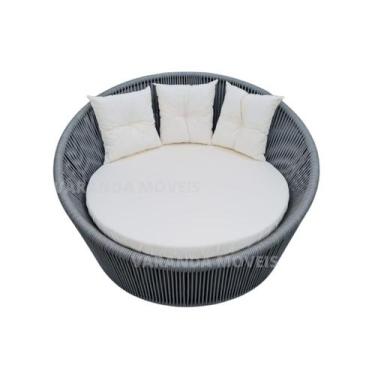 Imagem de Poltrona Chaise Londres Corda Náutica e Alumínio - Varanda Móveis