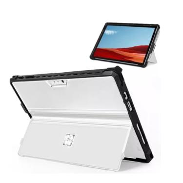 Imagem de KEITE Capa para Microsoft Surface Pro 7 Plus/Pro 7/Pro 6/Pro 5/Pro 4/LTE, capa multifuncional com suporte para caneta, suporte, compatível com teclado tipo capa, fosco (translúcido), Pro4/5/6/7