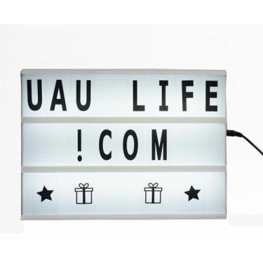 Imagem de Painel Luminária Led Cinema Light Box Letreiro 96 Caracteres - OEM