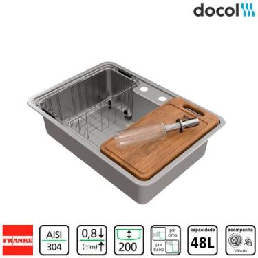 Imagem de Cuba Docol Massima com Acessorios 64x44cm Sob/Emb