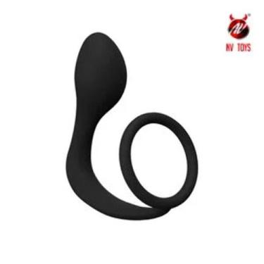 Imagem de Anel Peniano Com Plug Anal Próstata Vipmix