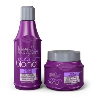 Imagem de Kit Platinum Blond Manutenção Desamarelador Forever Liss