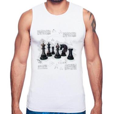 Imagem de Regata Xadrez - Foca na Moda, Branco, M