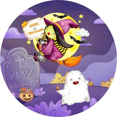 Imagem de Painel De Festa Redondo 1,50x1,50 - Halloween Doces ou Travessuras 006